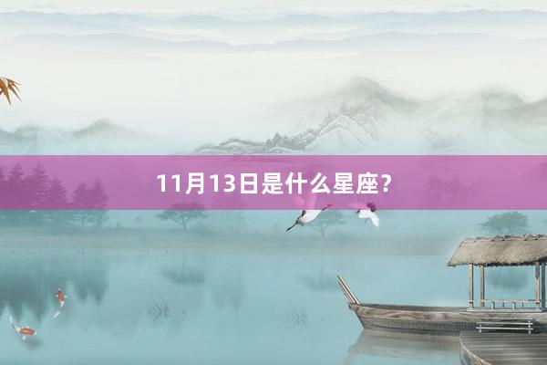 11月13日是什么星座?